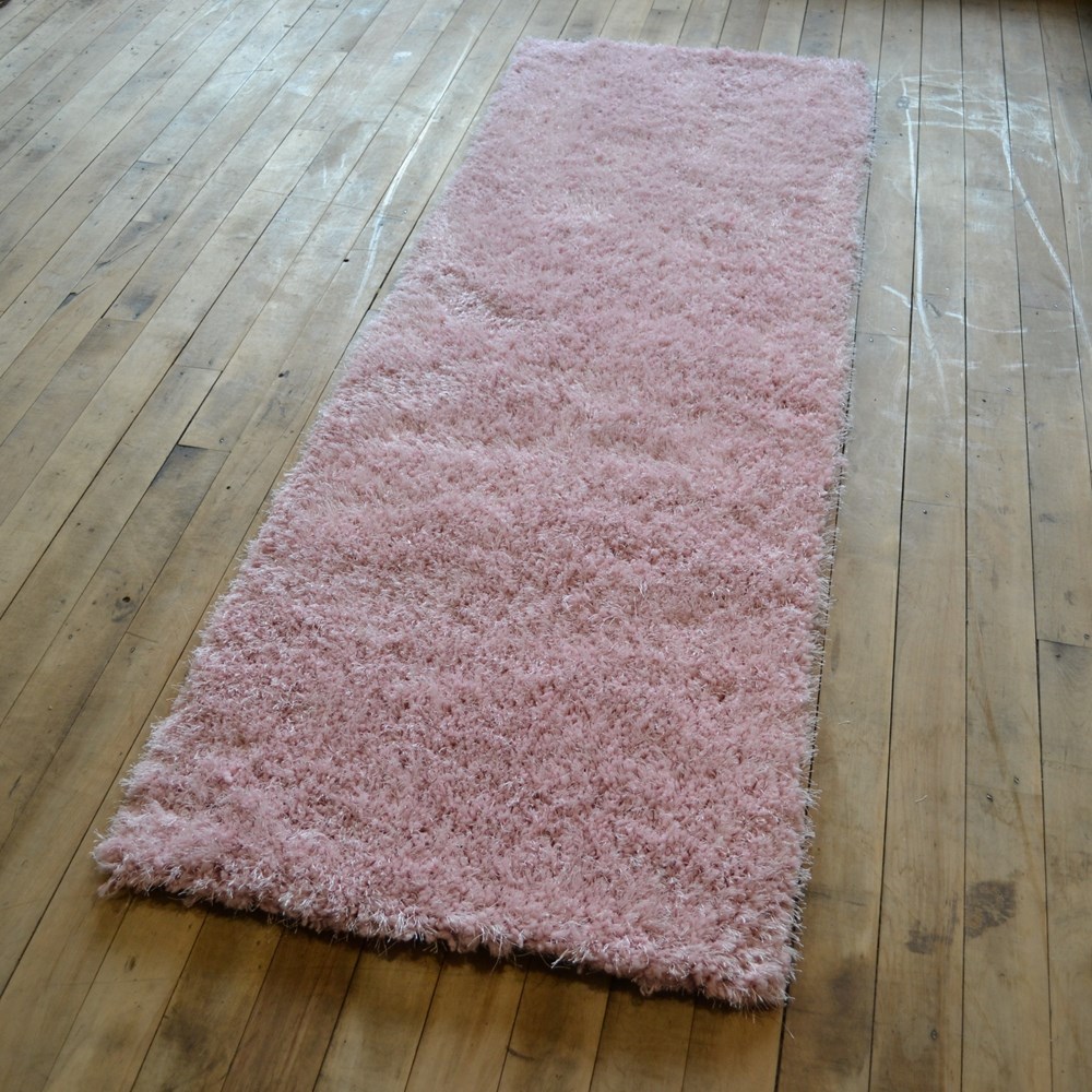 Chicago Shaggy Rugs in Rose